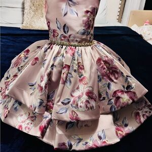 Floral Satin Dress